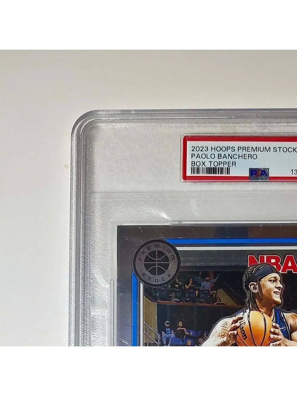 Paolo Banchero 2023 Panini Premium Stock NBA Hoops #25 Jumbo PSA 9 Mint